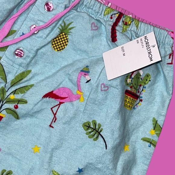 NWT PJ Salvage Playful Prints Flamingo Cactus Sleep Pant Size Medium - Picture 1 of 3
